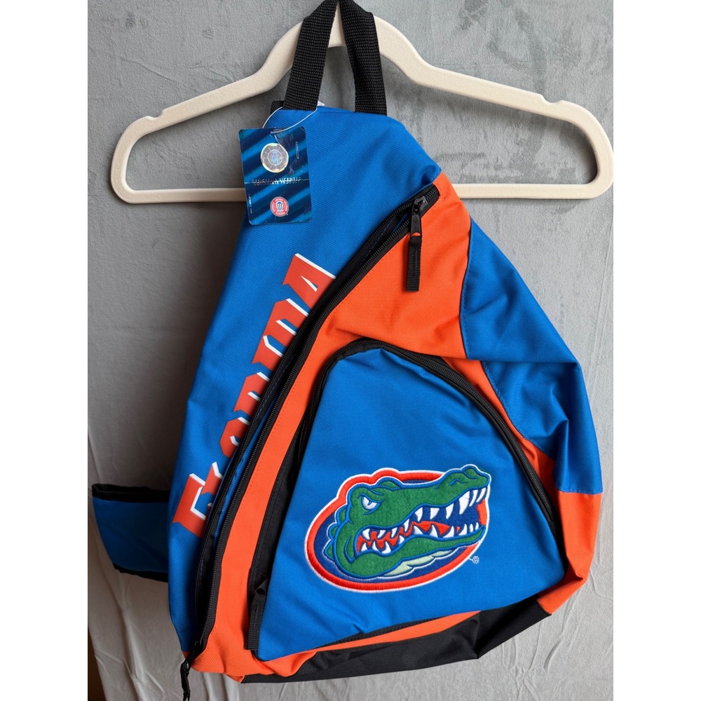 Florida Gators Sling Backpack Unisex OS Blue Orange Sporty College Gorpcore NEW